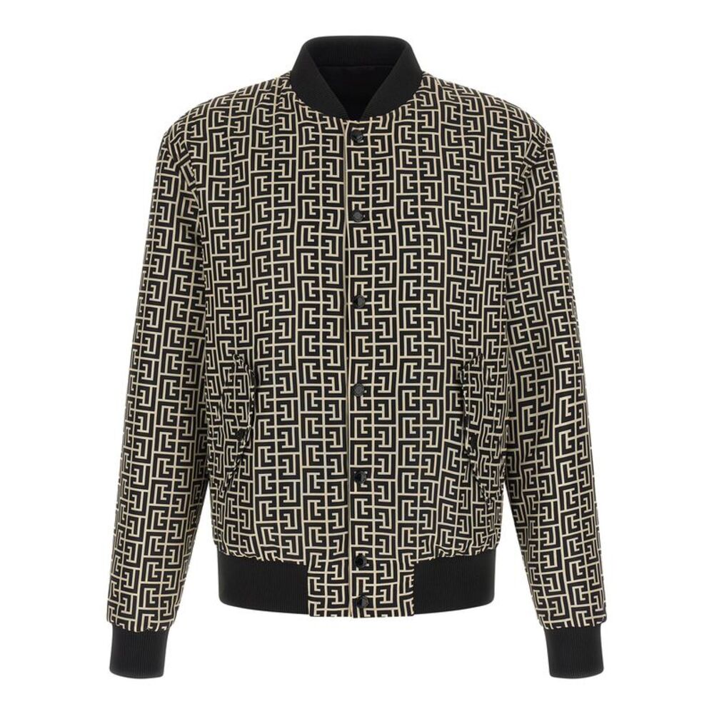 Balmain Black Polyamide Men's Bomber